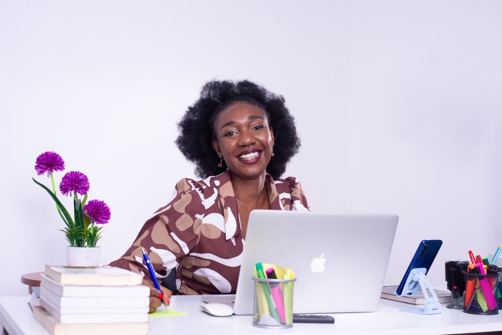 A business owner in Rwanda