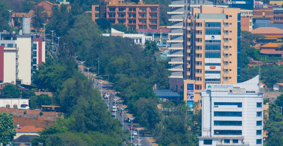 Kigali business district, Rwanda